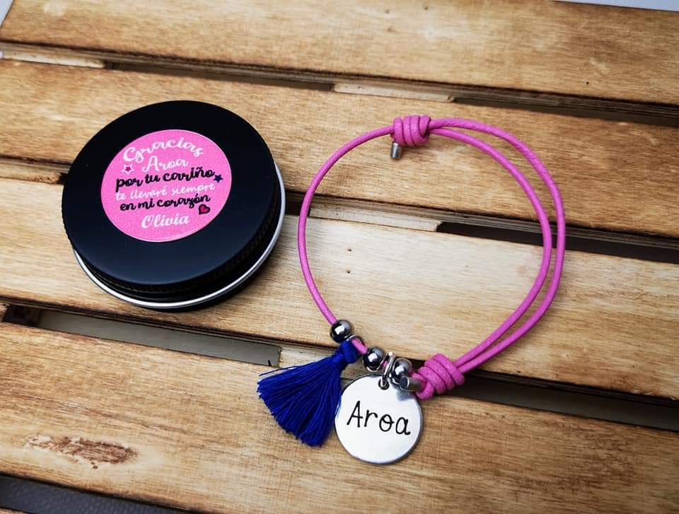Pulsera cuero nombre - Imagen 4
