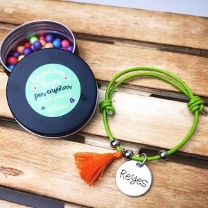 Pulsera cuero nombre
