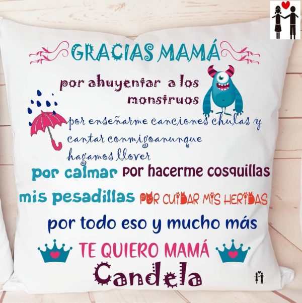 Cojín gracias mamá