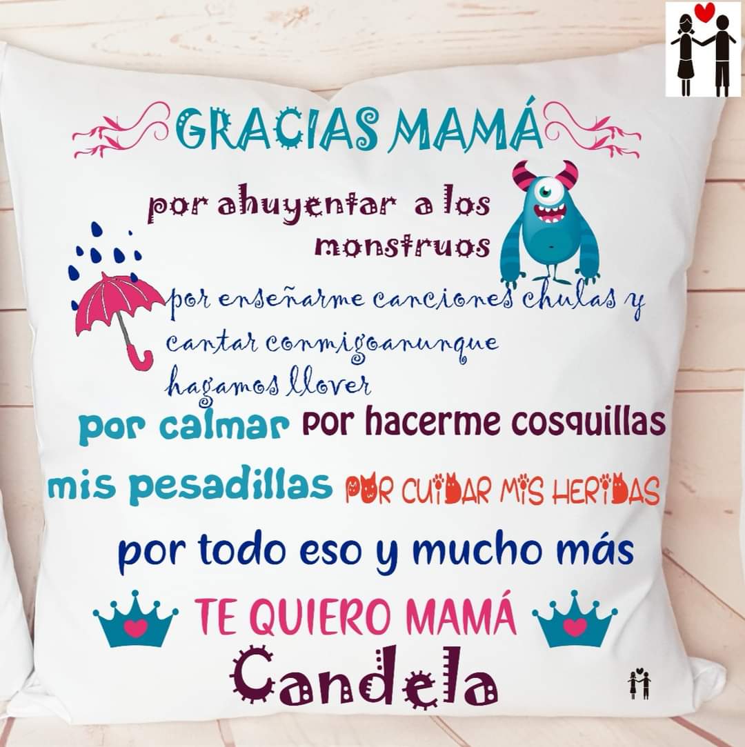 Cojín gracias mamá