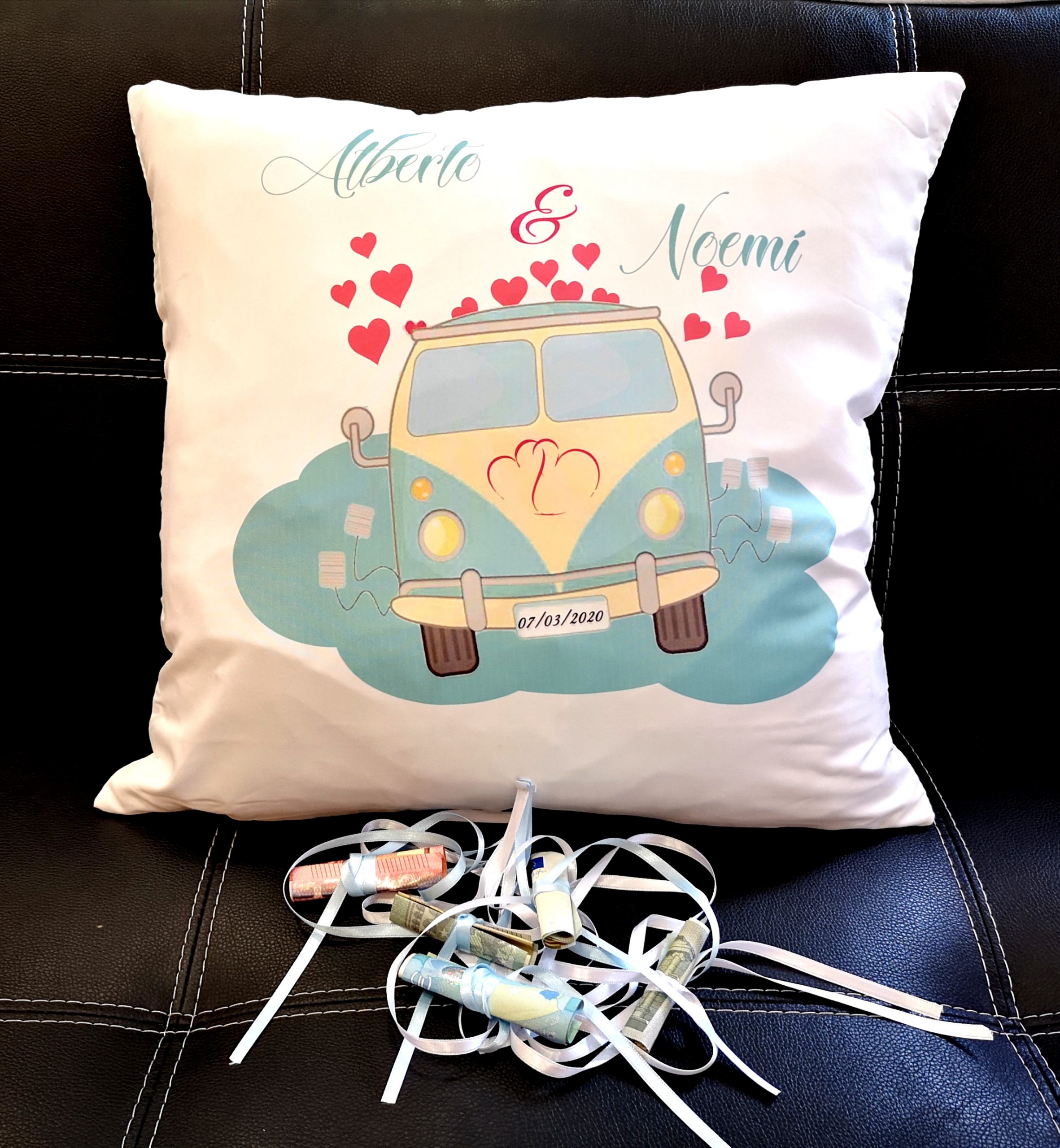 Cojín para novios