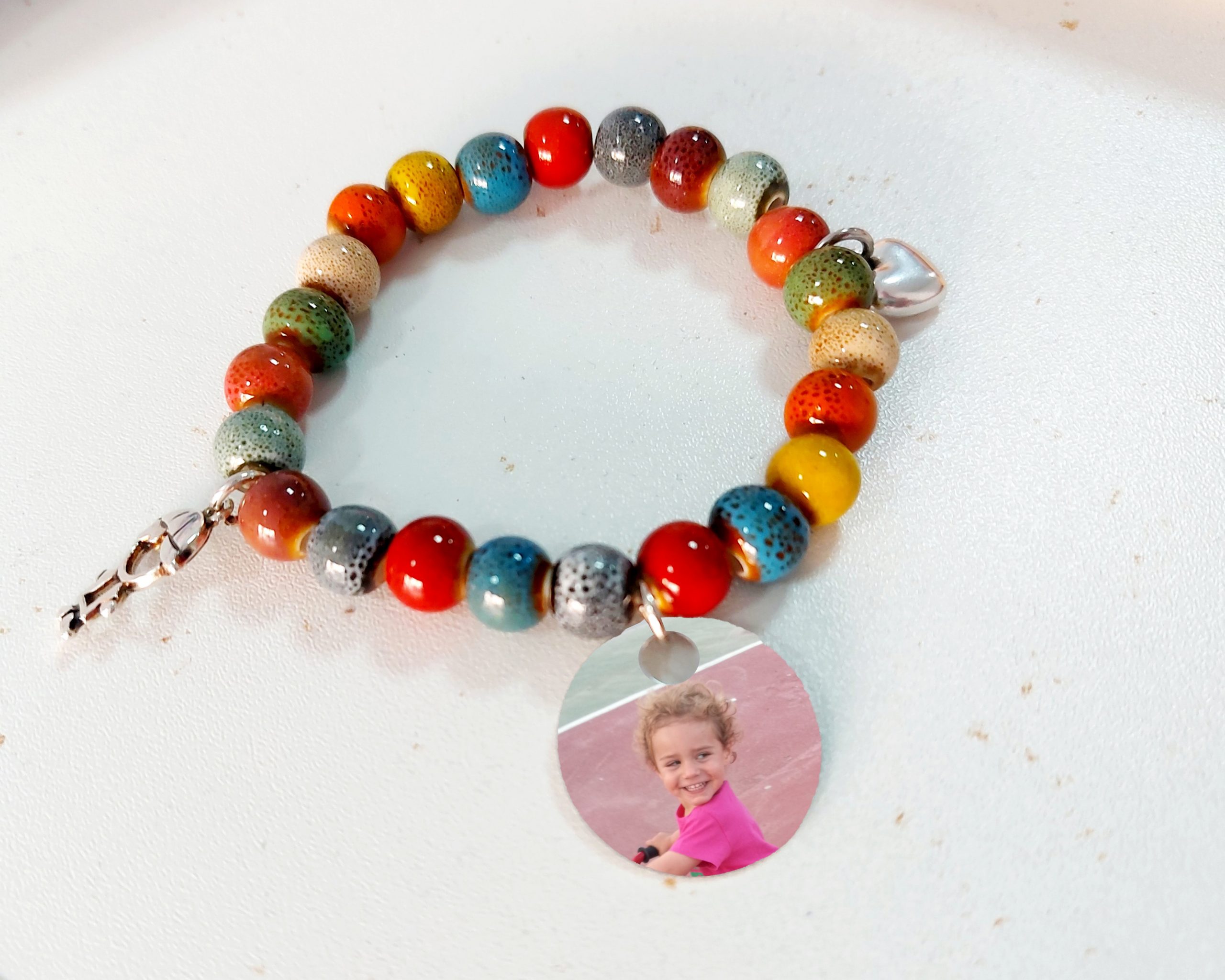 Pulsera piedras chapa aluminio - Imagen 3