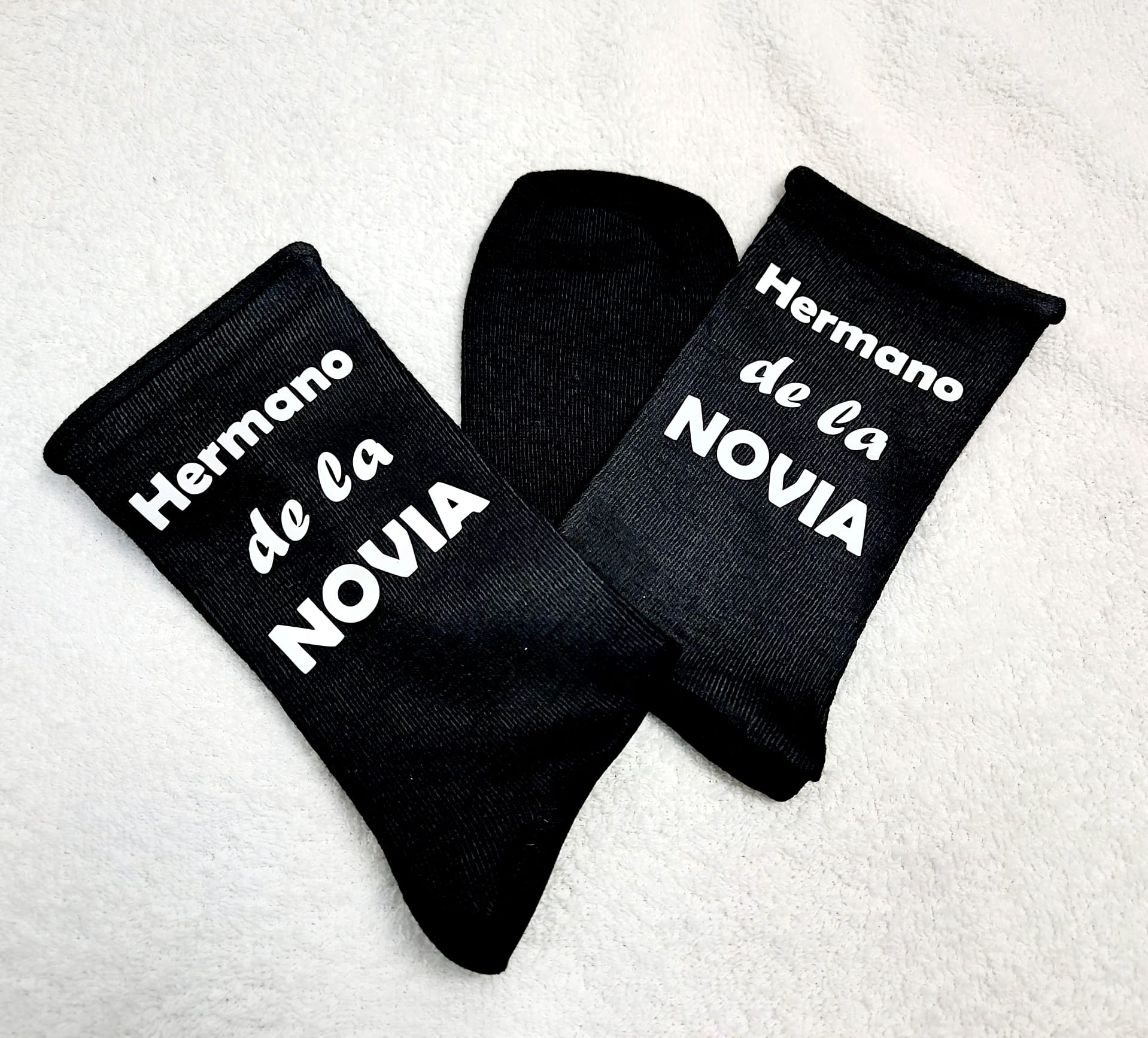 Calcetines con texto negro - Imagen 4
