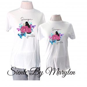 Camiseta siempre junt@s, mujer