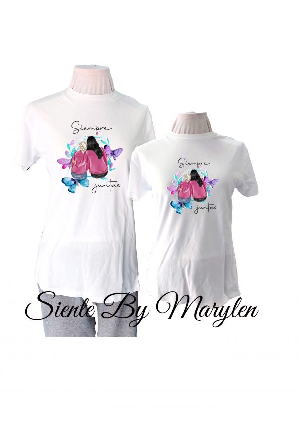 Camiseta siempre junt@s, mujer