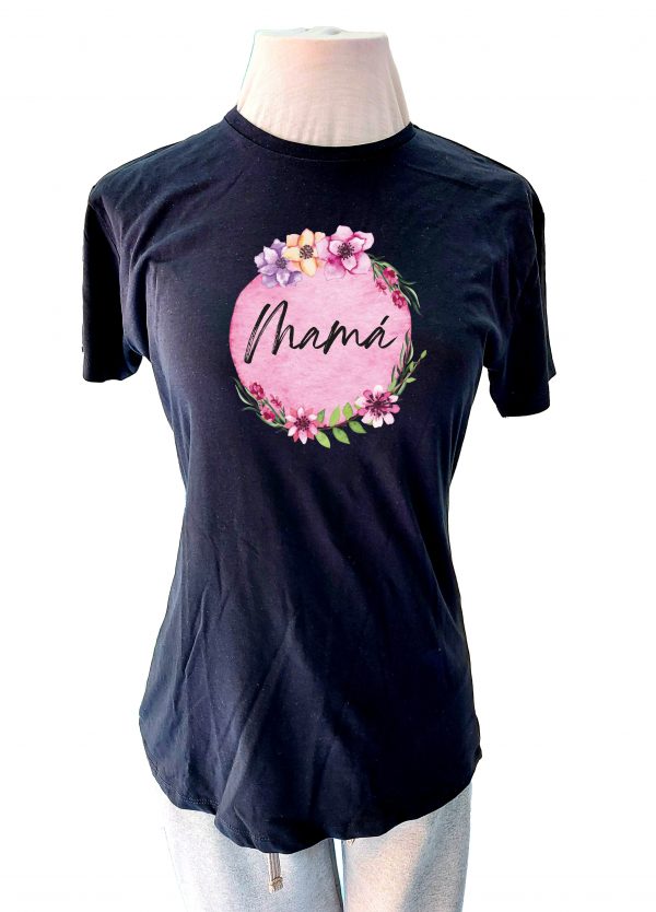 Camiseta mamá flores