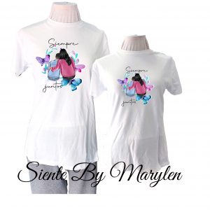 Camiseta siempre junt@s, niñ@