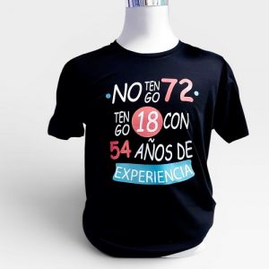 camiseta hombre. yo no tengo 18