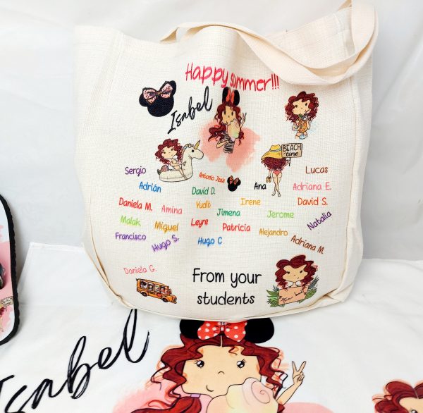 bolsa de lino personalizada