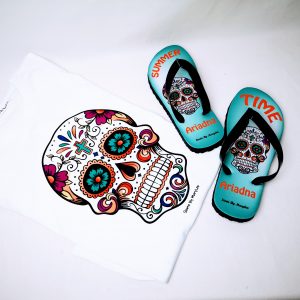 chanclas playa calavera