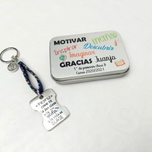 Llavero sacapuntas texto a elegir