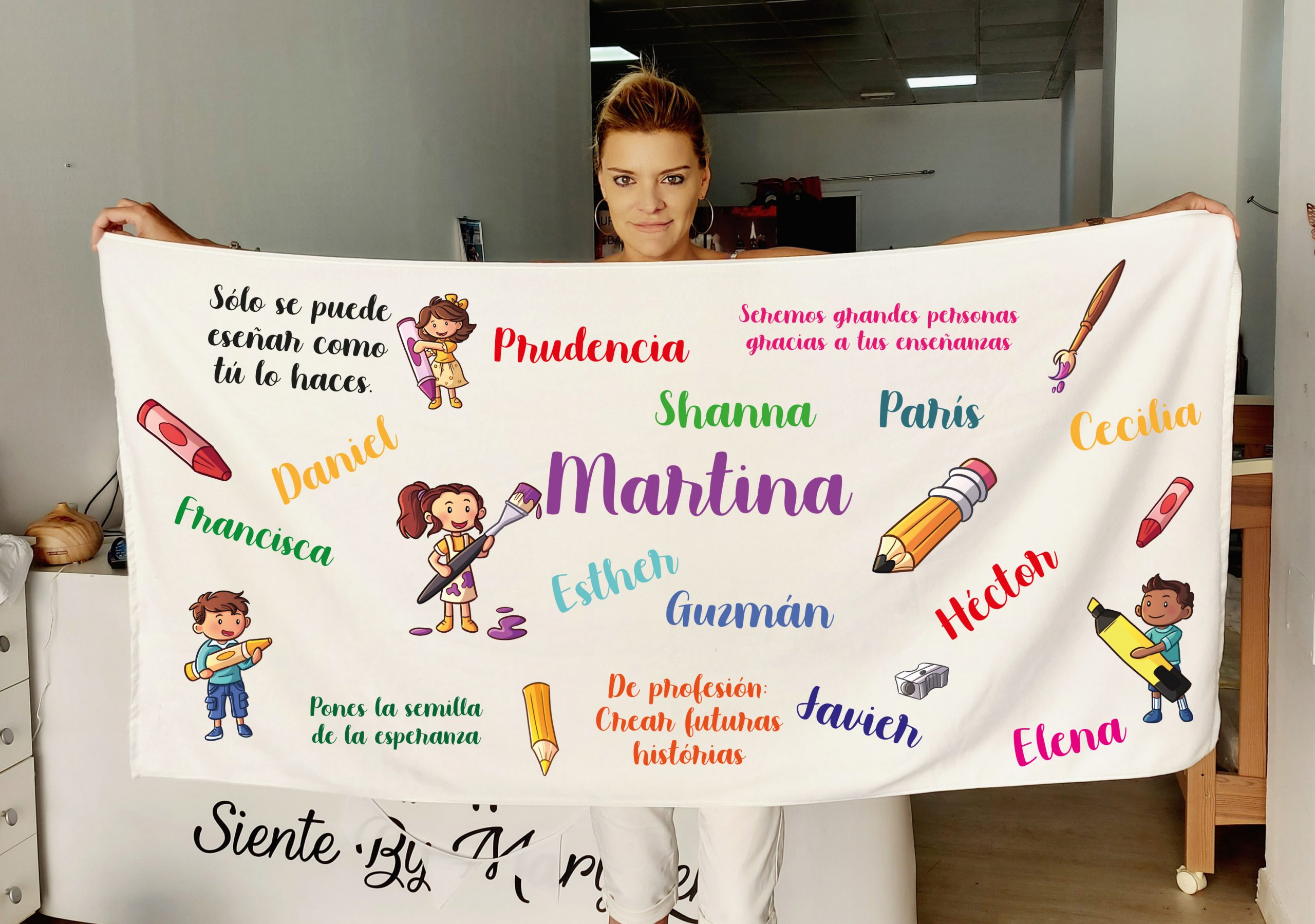 toalla niños cole