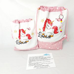 Pack mochilas unicornio
