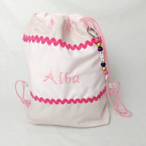 bolsa de tela bordada