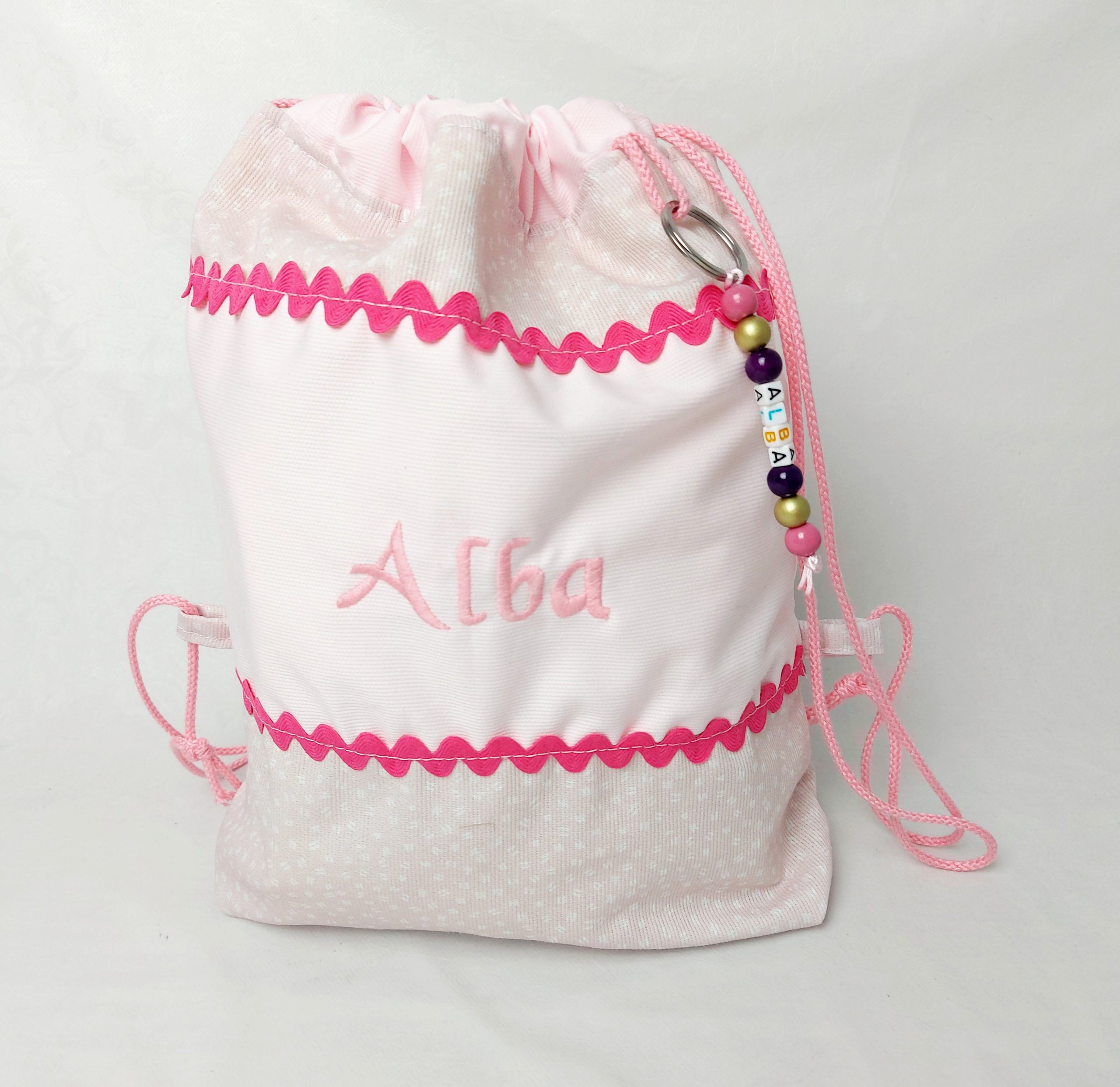 bolsa de tela bordada