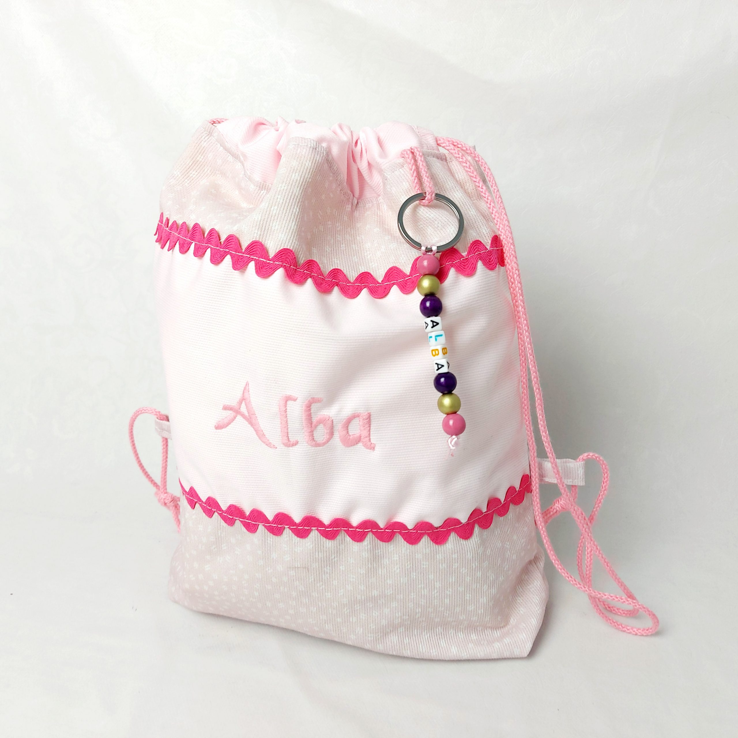 bolsa de tela bordada