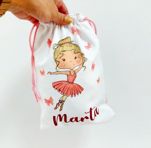 bolsa desayuno tela bailarina