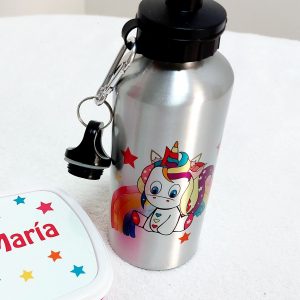 botella unicornio arcoiris