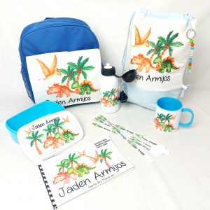 Conjunto vuelta al cole dinosaurio