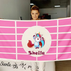 Toalla unicornio colores