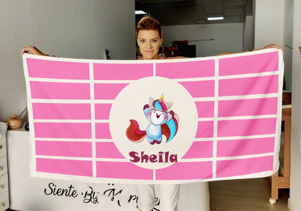 Toalla unicornio colores