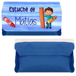 Estuche escolar niño lápices