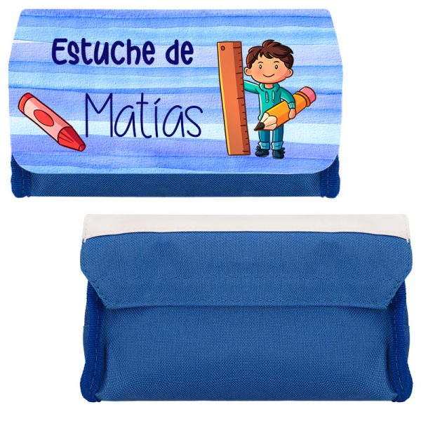 Estuche escolar niño lápices