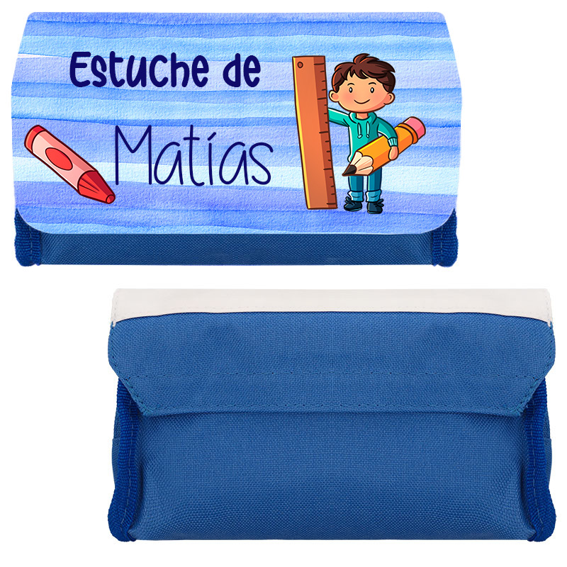 Estuche escolar niño lápices