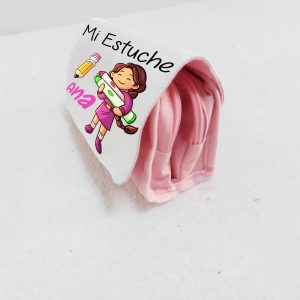 Estuche escolar niña colores