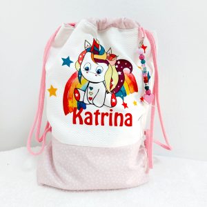 Mochila unicornio arcoiris