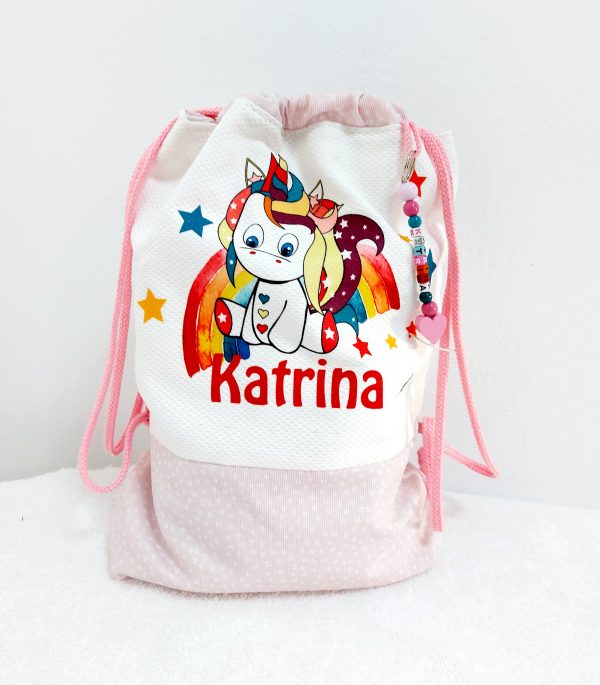Mochila unicornio arcoiris
