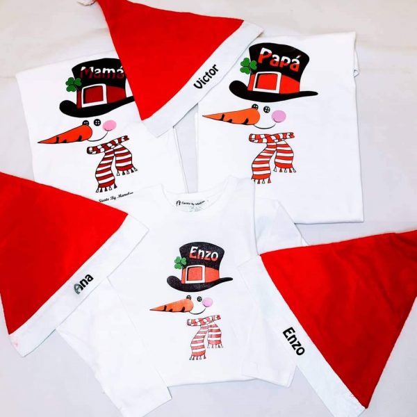 Camiseta Muñeco nieve (talla adulto)
