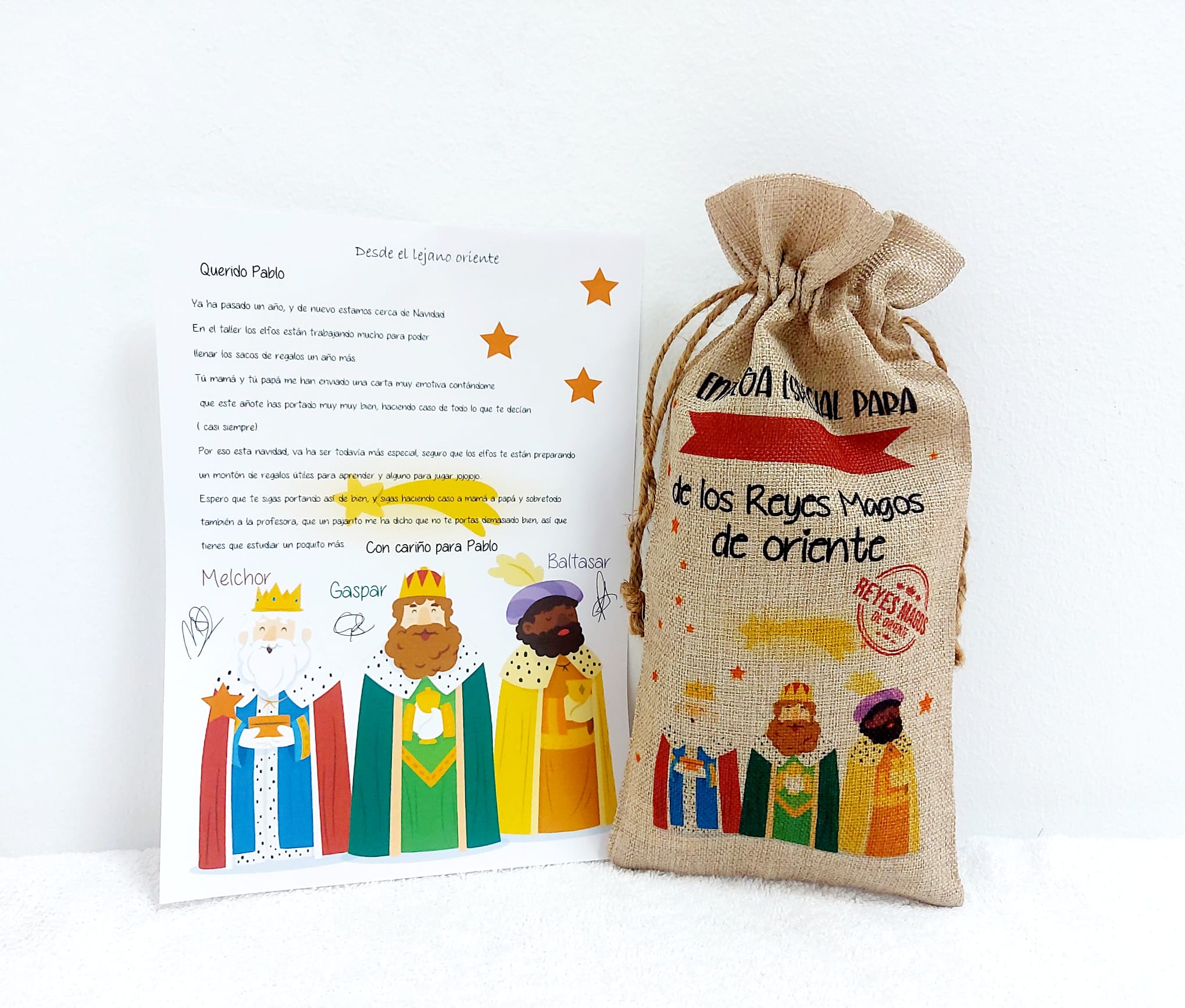 Carta Reyes Magos en bolsa mod. 3
