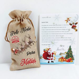 Carta Papá Noel en bolsa mod. 2