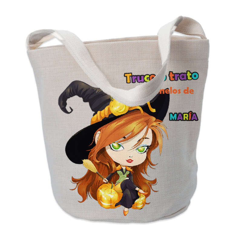 Cesta simil lino Brujita