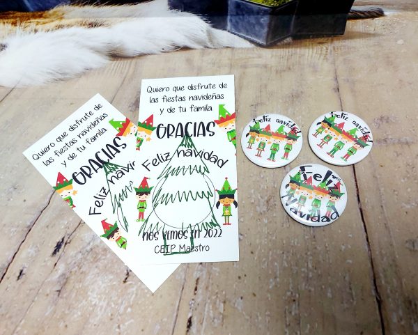 Chapas navidad alumnos (mín. 10 unid.) - Imagen 3