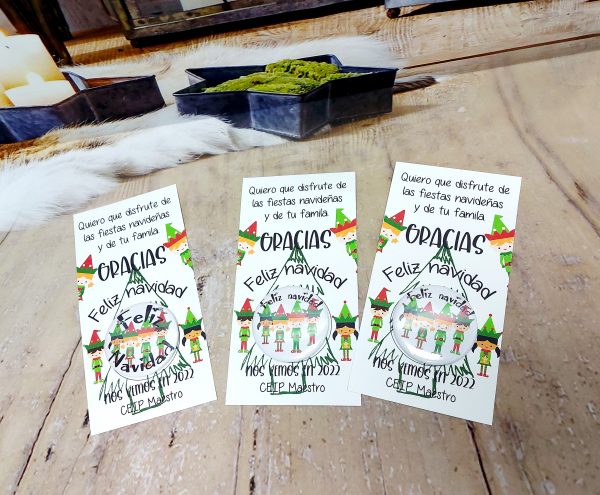 Chapas navidad alumnos (mín. 10 unid.)