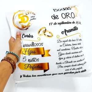 Cojín bodas de ORO