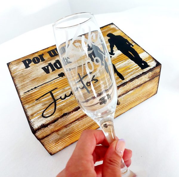 Set cava + caja madera - Imagen 3