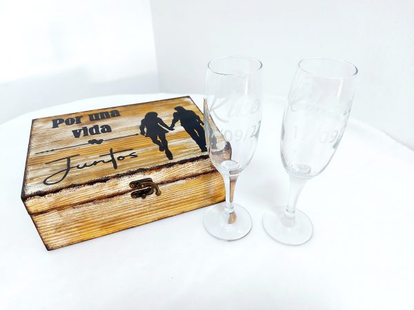Set cava + caja madera - Imagen 4