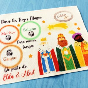 Mantel lino Reyes Magos mod.3