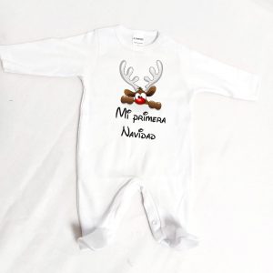 Pelele pijama Mi primera navidad. Reno