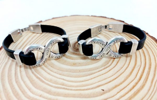 Pack 2 Pulsera infinito en caja de madera - Imagen 7