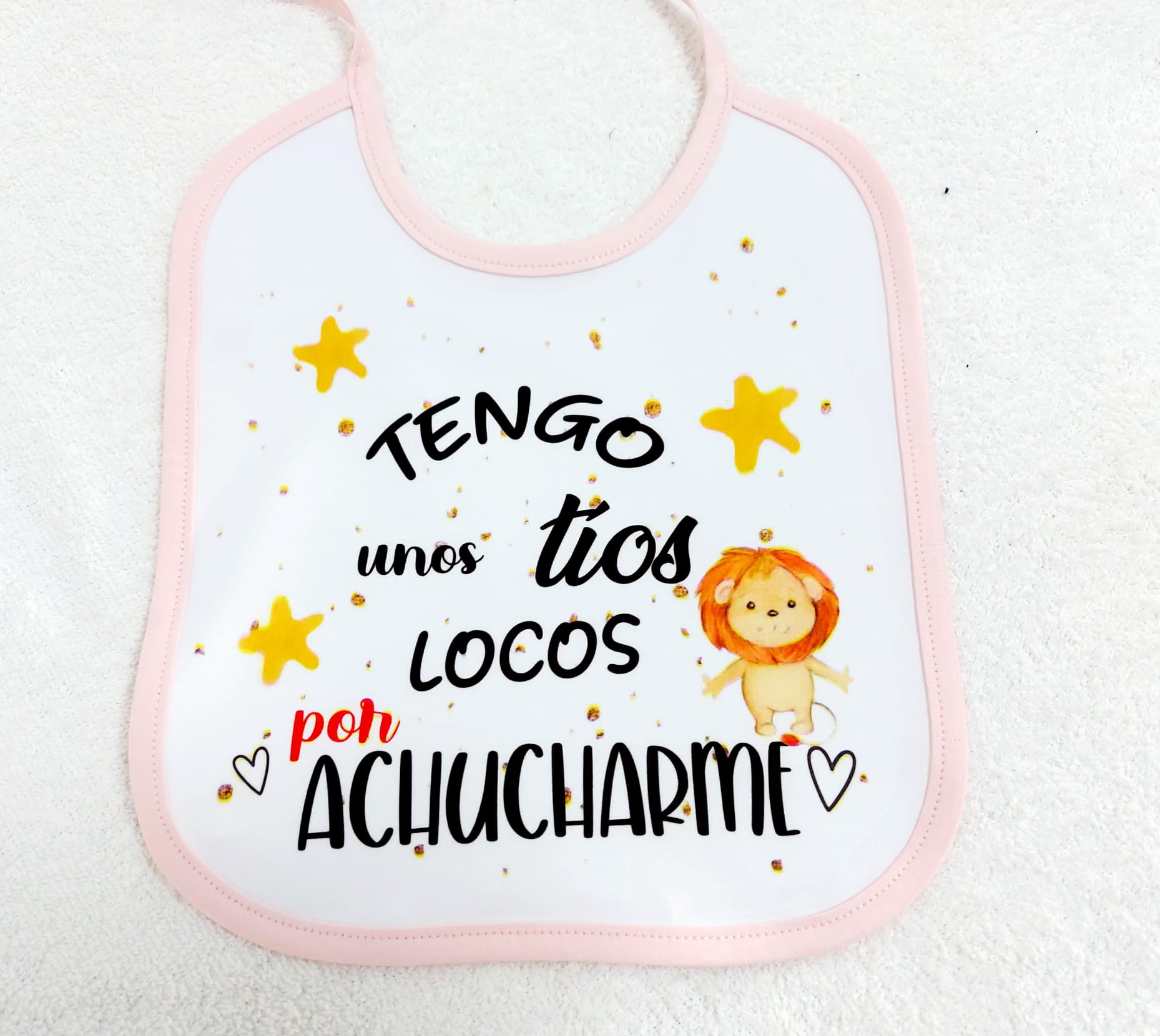 Babero locos por achucharme
