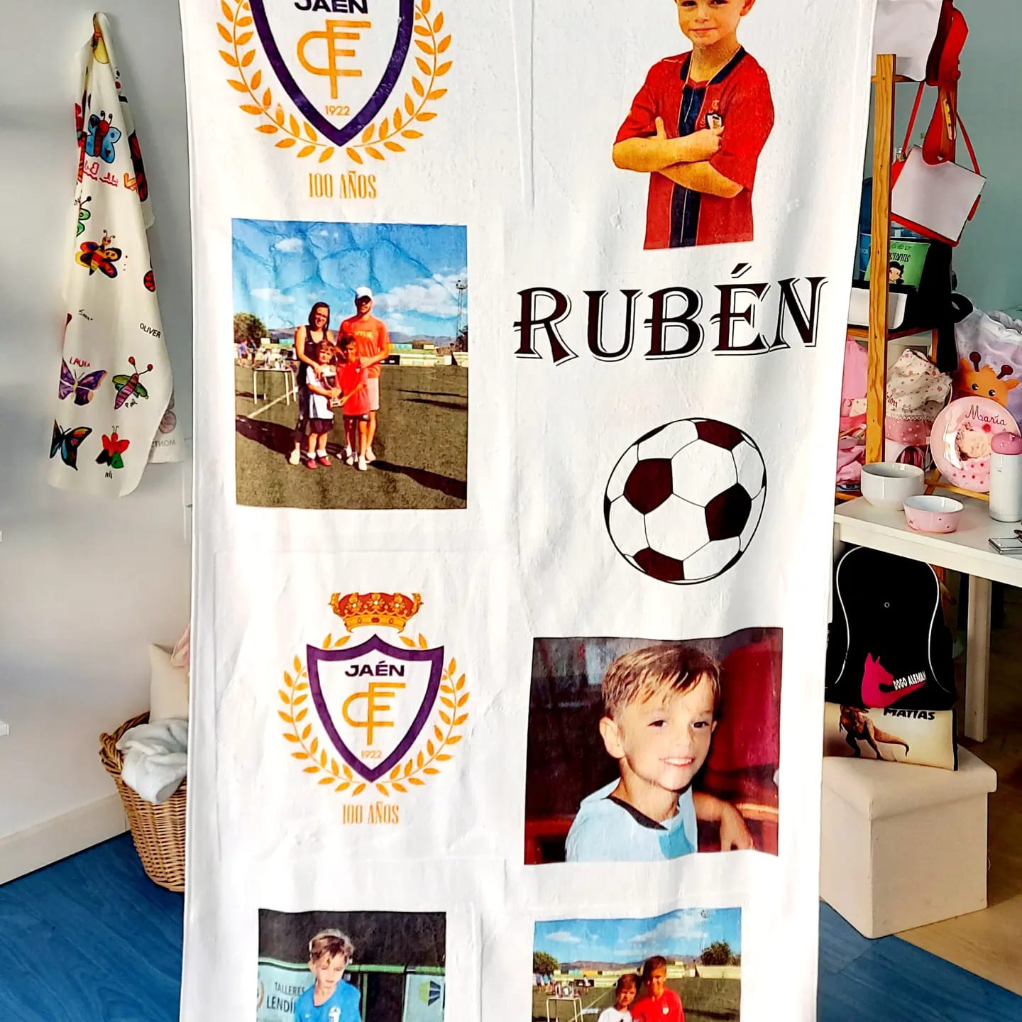 Toalla diseño futbol - Imagen 2