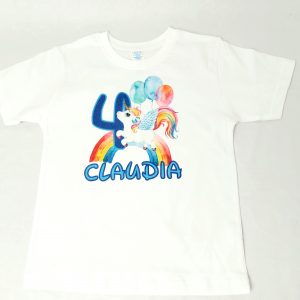 Camiseta unicornio arcoiris