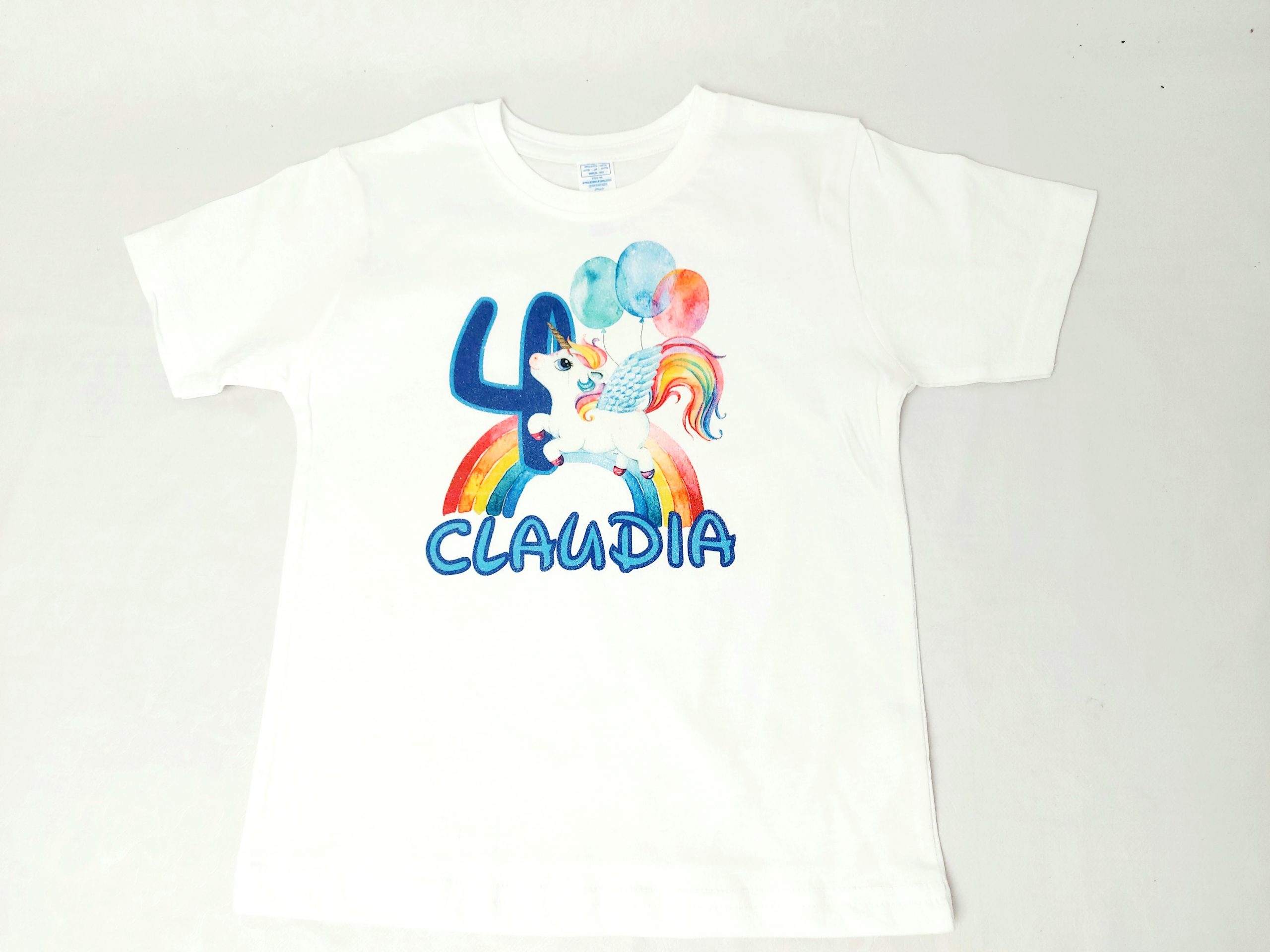 Camiseta unicornio arcoiris