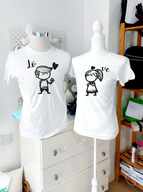 Conjunto 2 camisetas LOVE