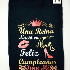 Camiseta cumplo en Abril