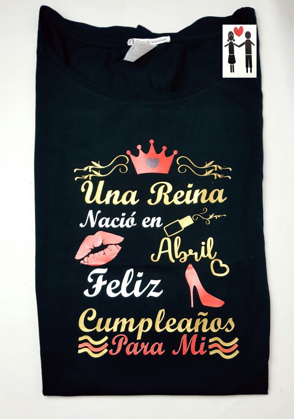 Camiseta cumplo en Abril